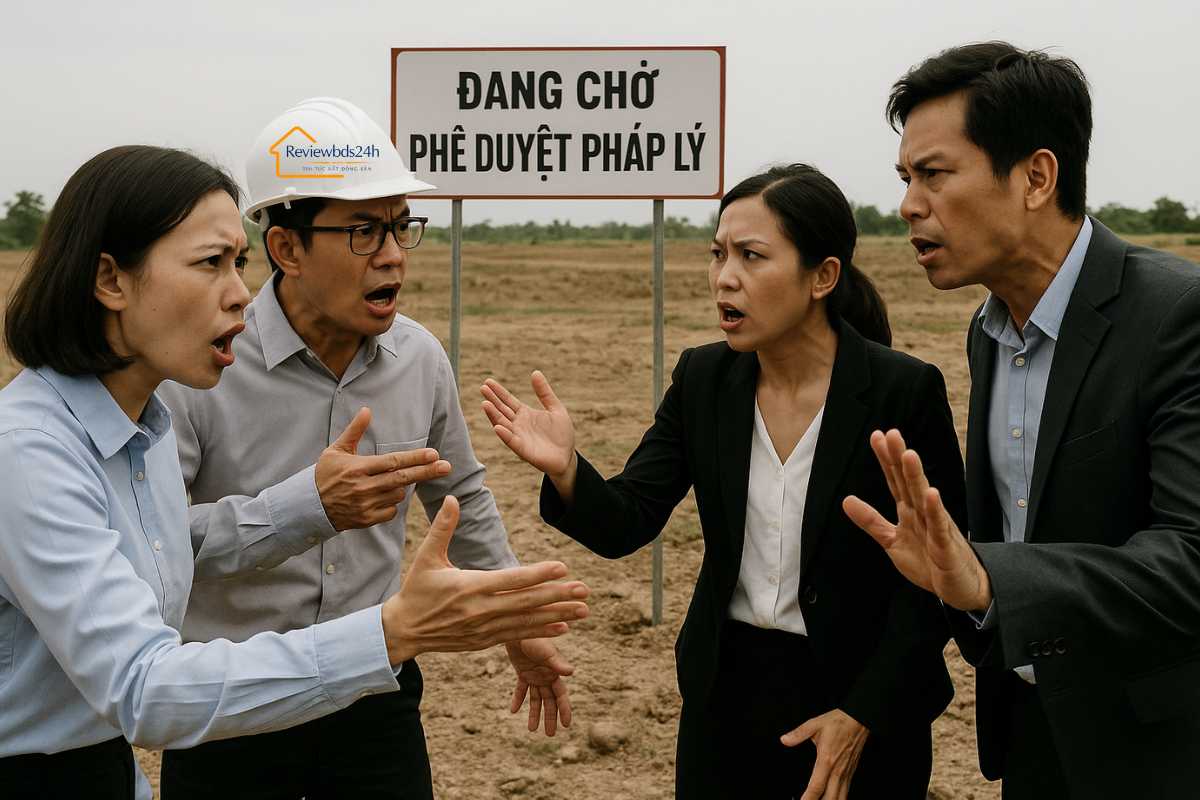 Pháp lý dự án đất nền: Điều kiện, hồ sơ và cách kiểm tra an toàn khi đầu tư 2025 6 Rủi ro khi mua dự án đất nền chưa đủ pháp lý