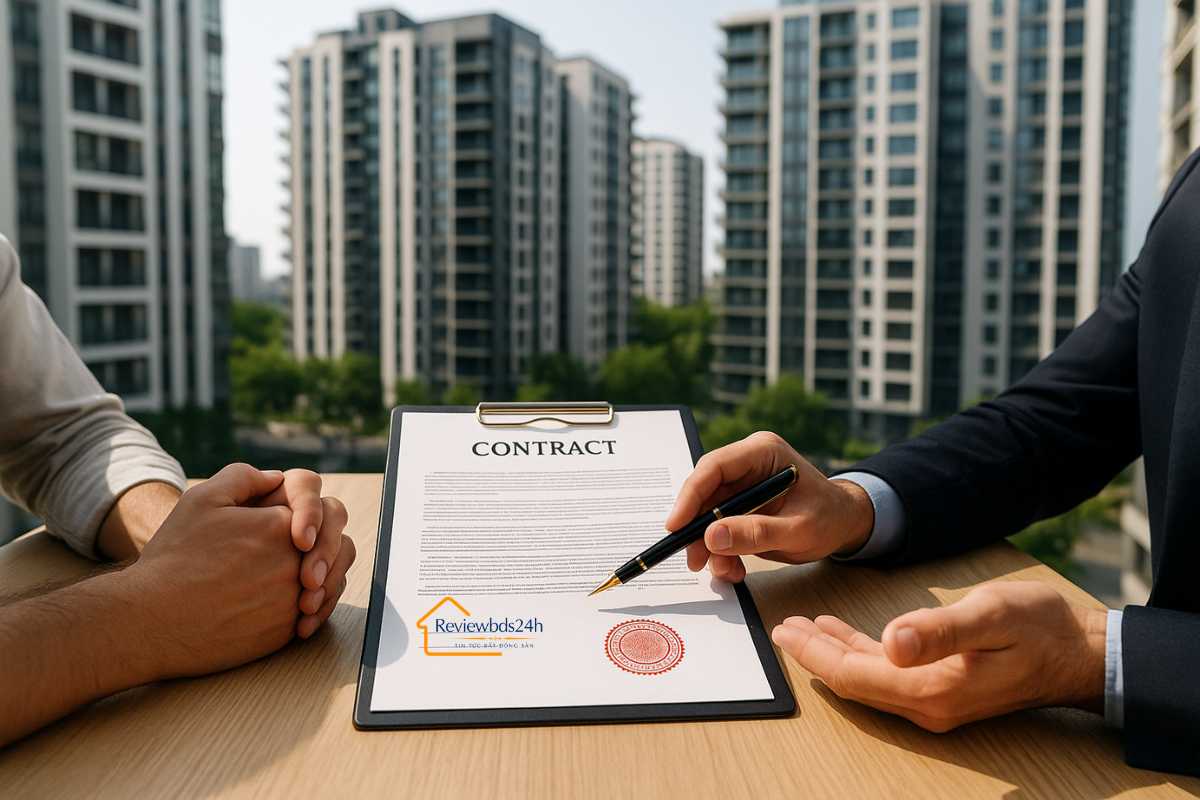 Pháp lý dự án chung cư: Quy trình kiểm tra & Checklist đầy đủ 2025 7 Hợp đồng mua bán: 10 điều khoản cần lưu ý