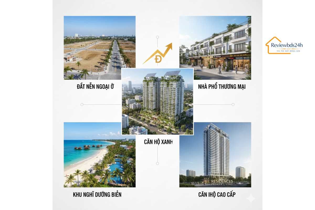 Chiến lược đầu tư bất động sản 2025 – Xu hướng & tầm nhìn bền vững 3 Phân khúc tiềm năng nổi bật năm 2025