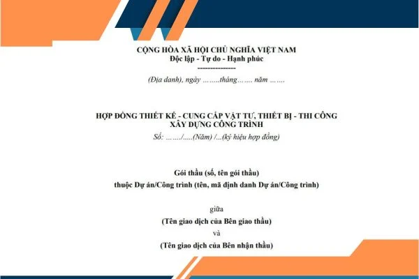 Mẫu hợp đồng EPC