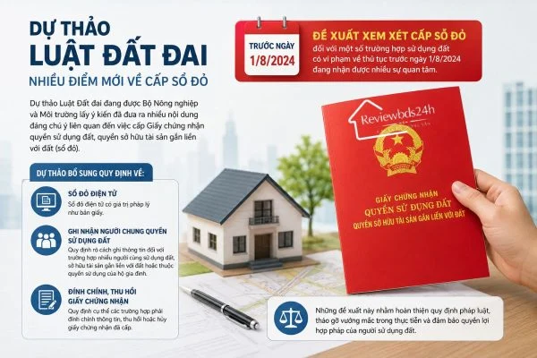 Đề xuất mới về cấp sổ đỏ: Đất vi phạm thủ tục trước ngày 1/8/2024 có thể được xem xét cấp Giấy chứng nhận