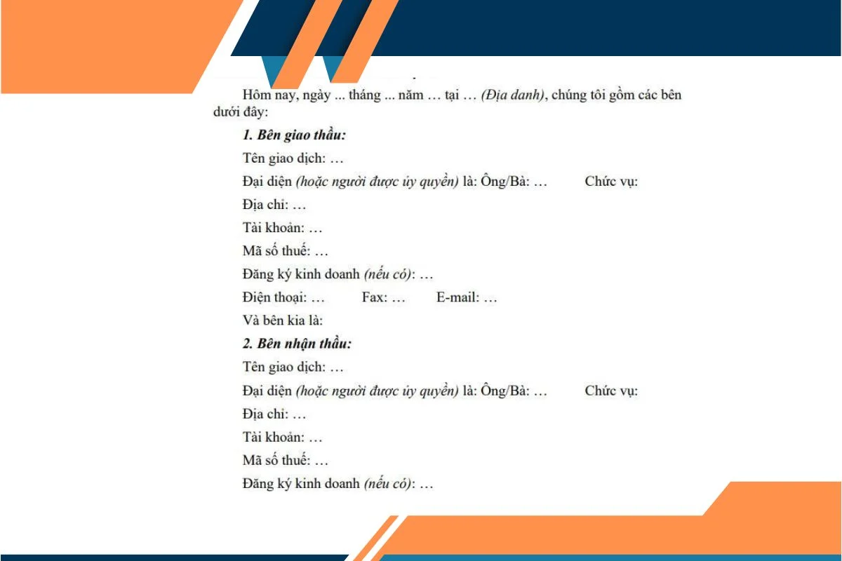 Mẫu hợp đồng tư vấn giám sát thi công xây dựng mới nhất