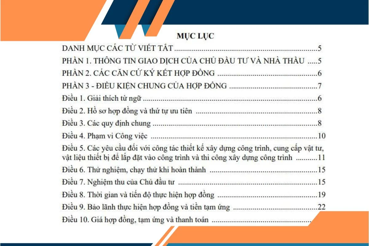 Phạm vi áp dụng của mẫu hợp đồng