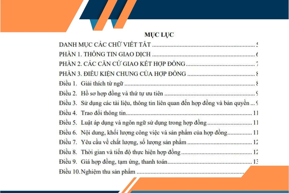 Phạm vi áp dụng của mẫu hợp đồng
