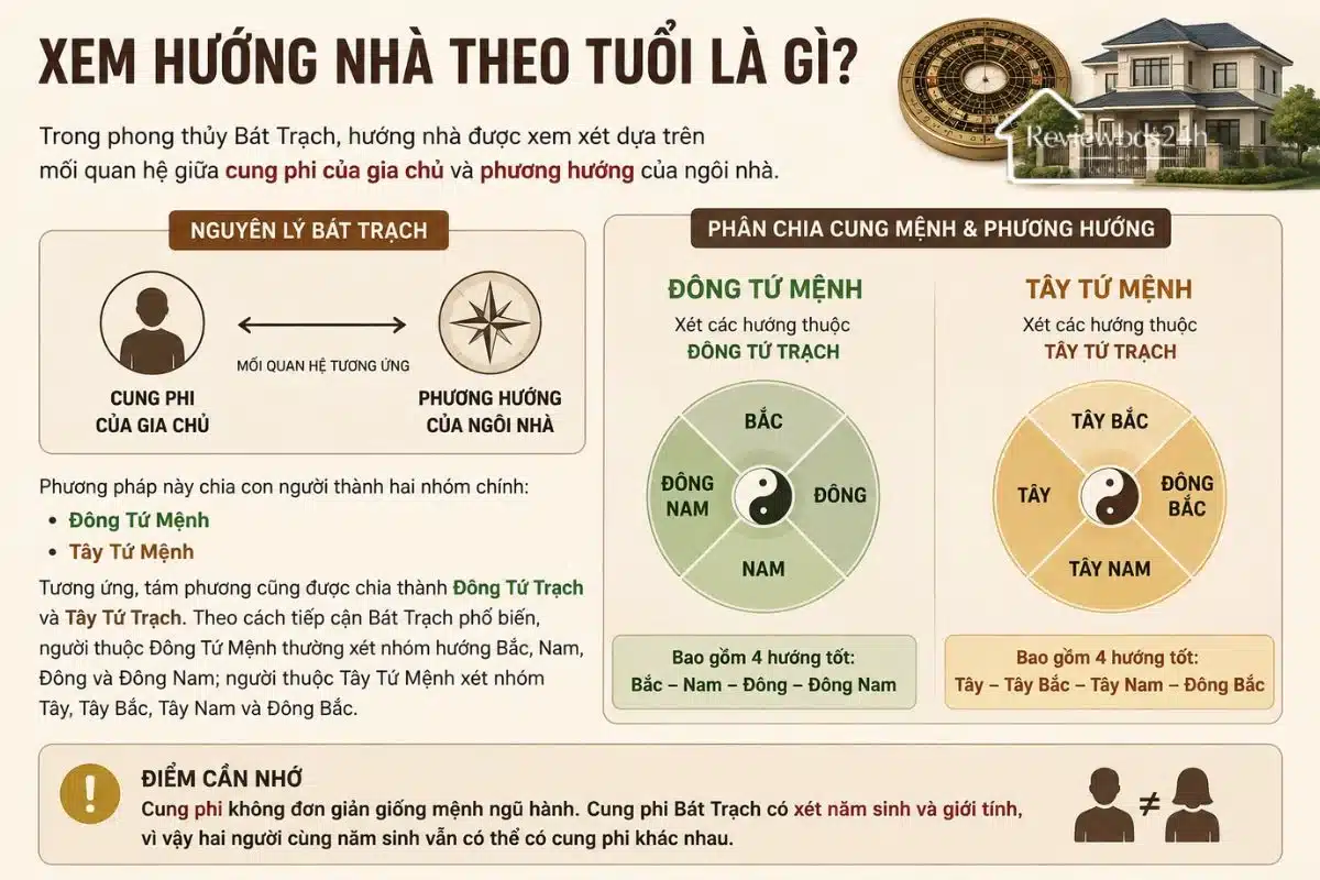 Kinh Nghiệm Xem Hướng Nhà Theo Tuổi Chuẩn Phong Thủy