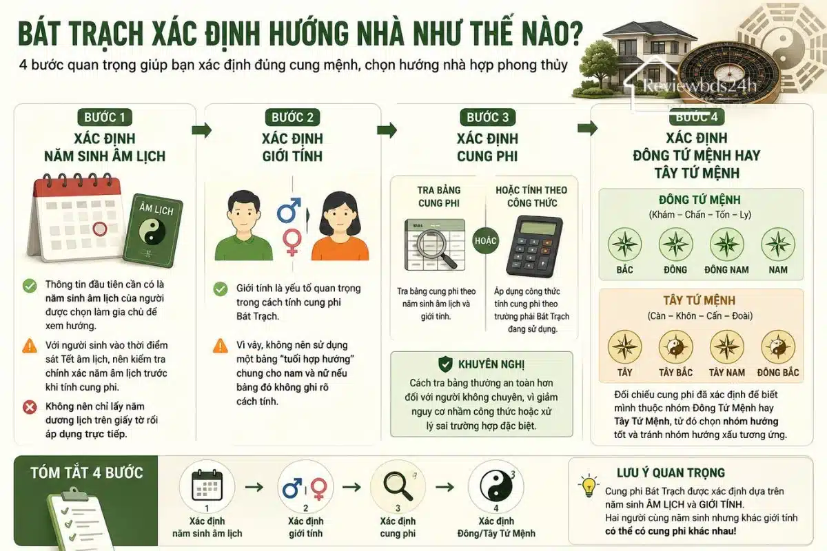 Bát Trạch xác định hướng nhà như thế nào?